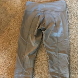 Grey & Blue Lululemon pants/leggings mesh bottom 6